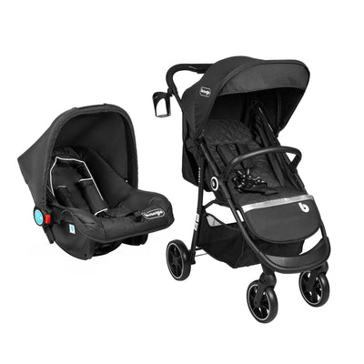 Coche Travel System Kansas RS-13551-4 Negro, Bebeglo - Kidsclub
