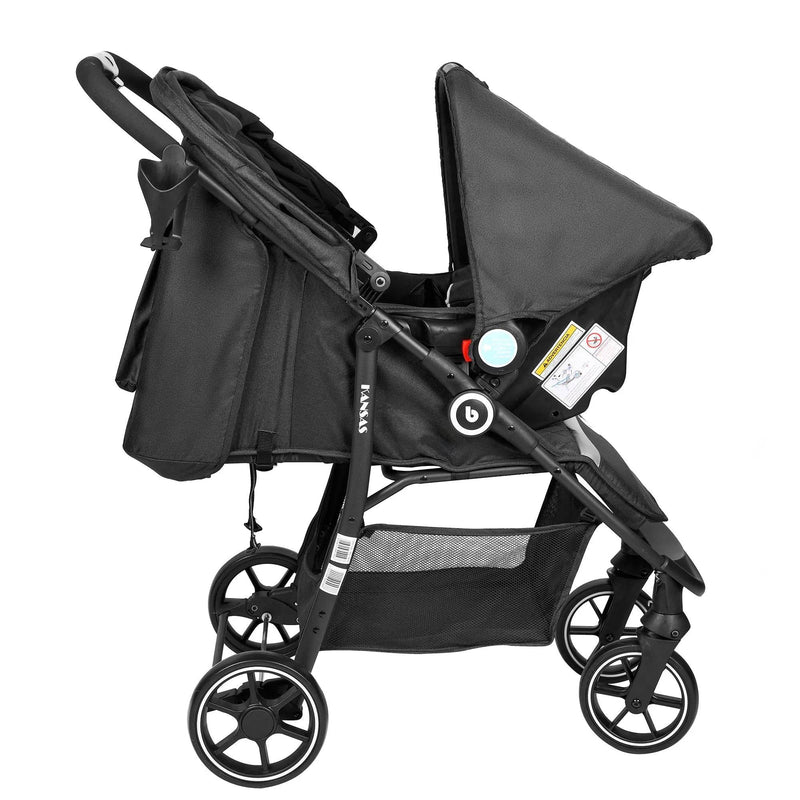 Coche Travel System Kansas RS-13551-4 Negro, Bebeglo - Kidsclub