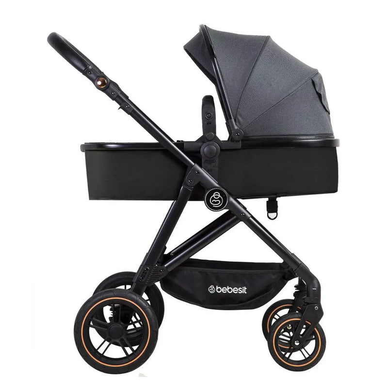 Coche Cuna Paseo Street Gris, Bebesit - Kidsclub