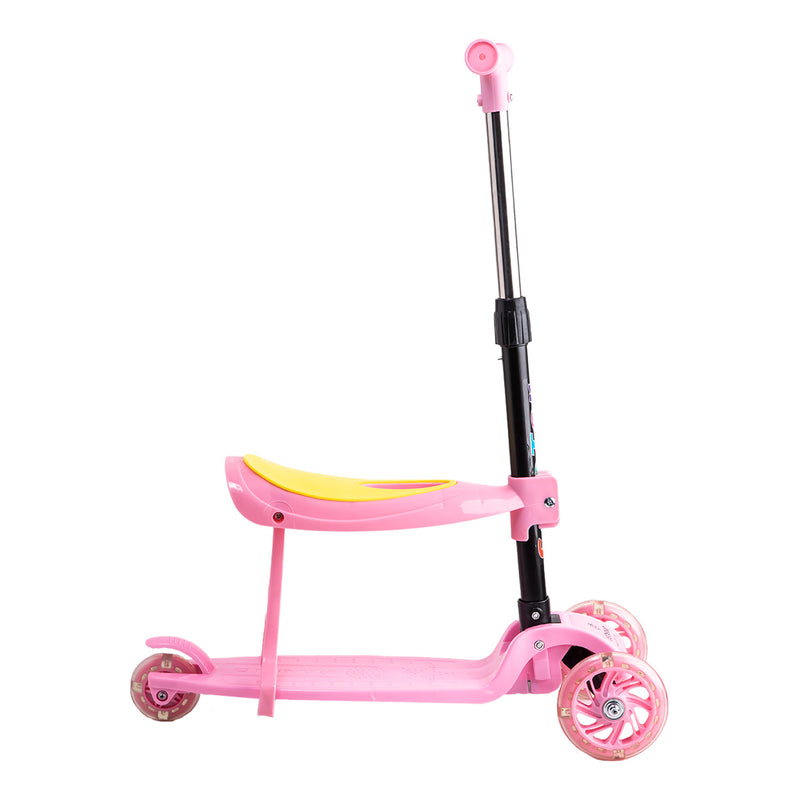 Scooter Monopatín 2 en 1 con Asiento XT04 Rosa, Bebesit