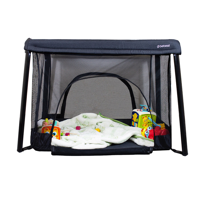Cuna Corral 3 en 1 Eclipse Safe & Sleep Negro, Bebesit