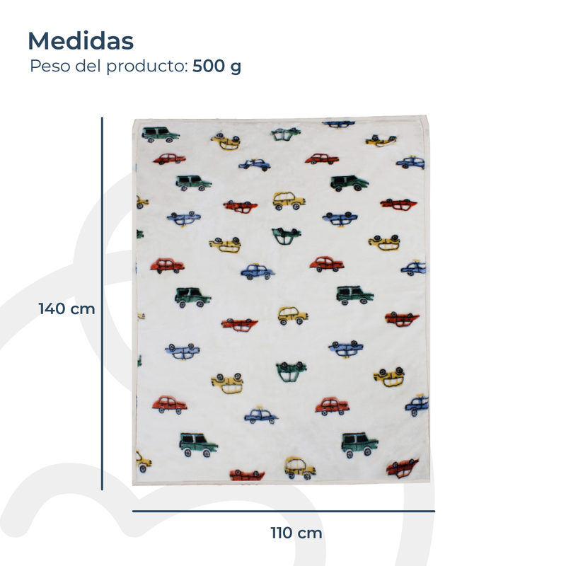 Frazada Ultra Soft Auto 110x140cm Beige Bebesit