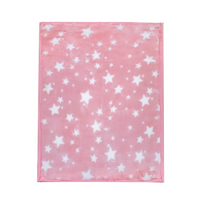 Frazada Ultra Soft Estrella 110x140cm Rosado Bebesit