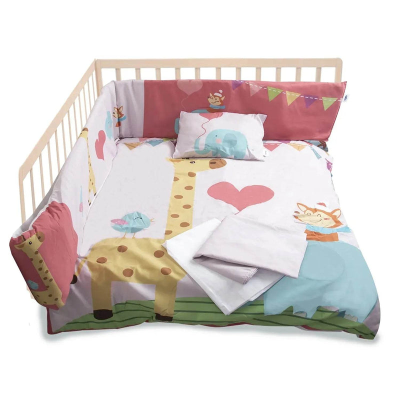 Set de Cuna Jirafa 5 Piezas, Bebesit - Kidsclub