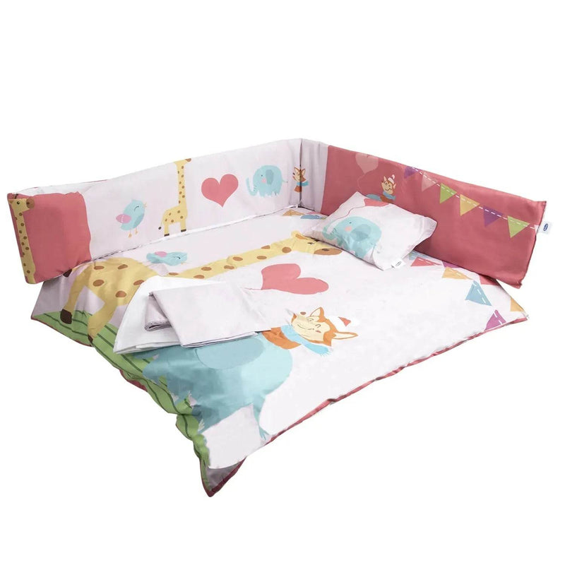 Set de Cuna Jirafa 5 Piezas, Bebesit - Kidsclub