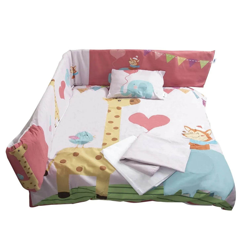 Set de Cuna Jirafa 5 Piezas, Bebesit - Kidsclub