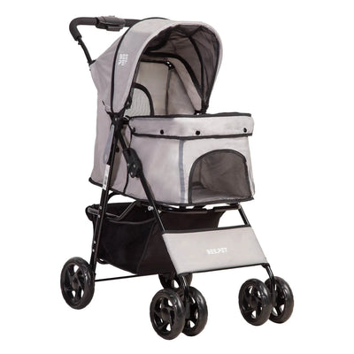 Coche Mascotas Plegable Pro Perro Gato Gris BeePet by, Bebesit - Kidsclub