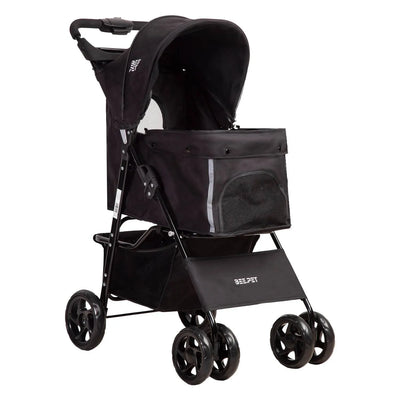 Coche Mascotas Plegable Pro Perro Gato Negro BeePet by, Bebesit - Kidsclub