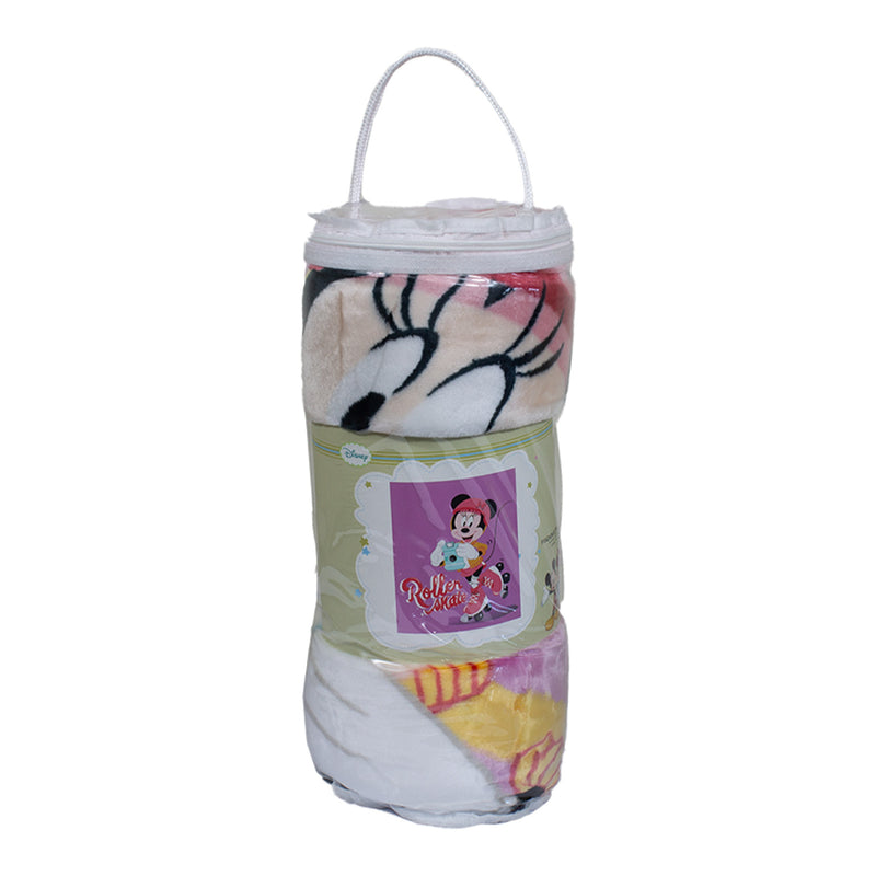 Frazada Ultra Soft Minnie Roller 110X140cm Rosado Disney