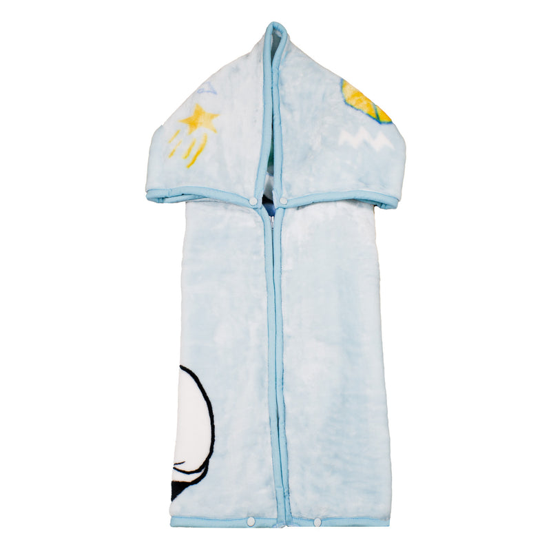 Saco con Broche Ultra Soft Mickey Music 80x110cm Celeste