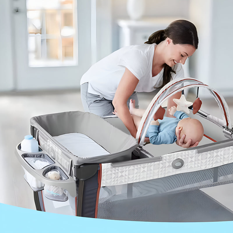 Cuna Graco Pack and Play Anywhere Dreamer Marlo 4 en 1 con Mudador