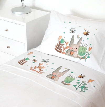 Juego de Sábanas Transición - Conejito, Tuyo Print - Kidsclub