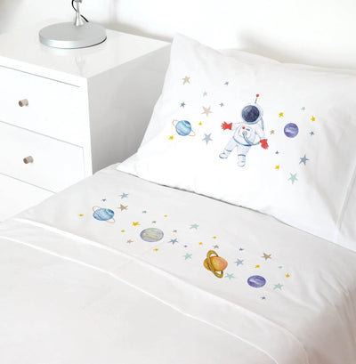 Juego de Sábanas Transición - Espacial, Tuyo Print - Kidsclub