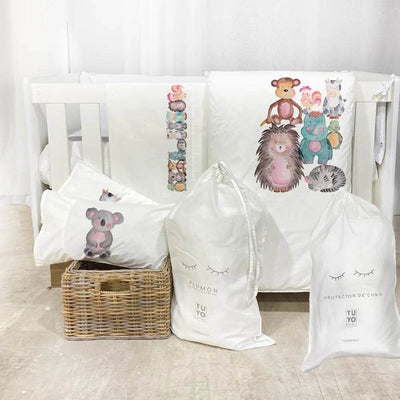 Set Cuna - Animales Acuarela, Tuyo Print - Kidsclub
