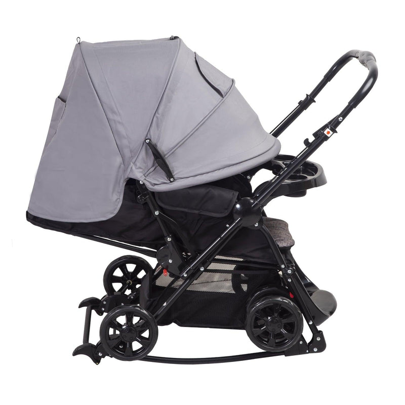 Coche Cuna Balancin SX Gris - KIDSCLUB Tienda ONLINE