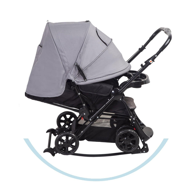 Coche Cuna Balancin SX Gris - KIDSCLUB Tienda ONLINE