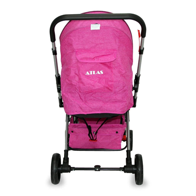 Coche cuna manillar reversible atlas fucsia, Bebeglo - Kidsclub