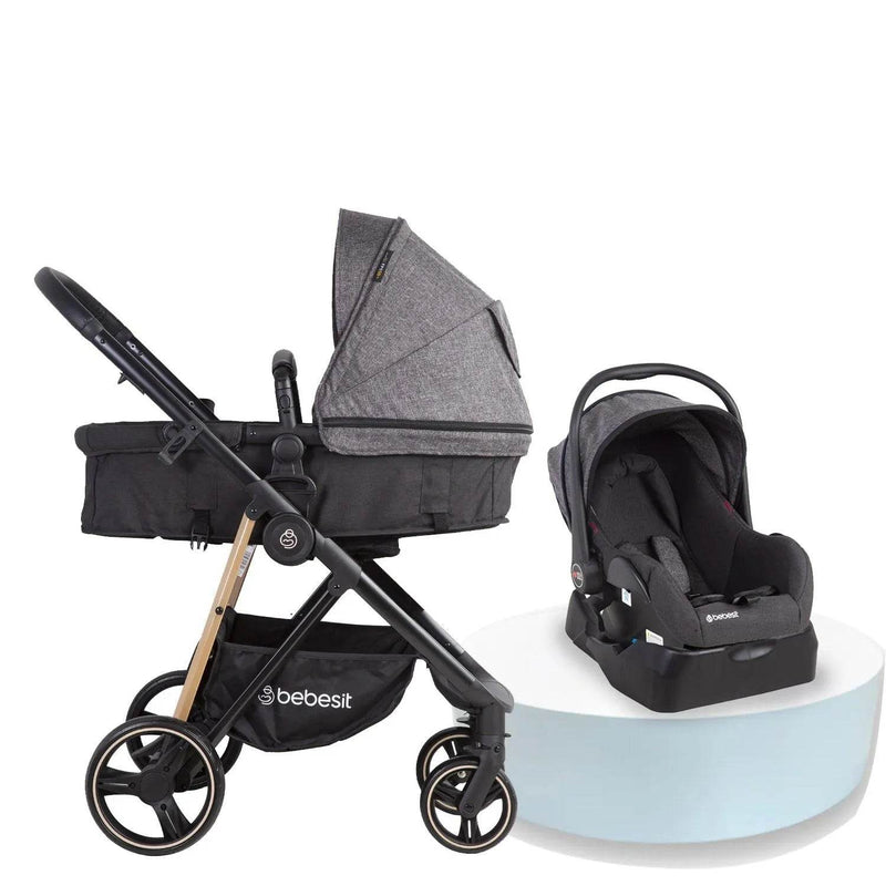 Coche Travel System Cosmos Negro, Bebesit - Kidsclub