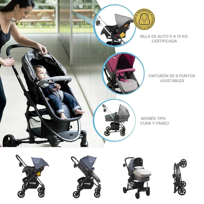 Coche Travel System Fénix Azul, Bebesit - Kidsclub