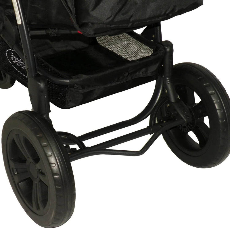 Coche Travel System Fox Negro con Rojo, Bebesit - Kidsclub