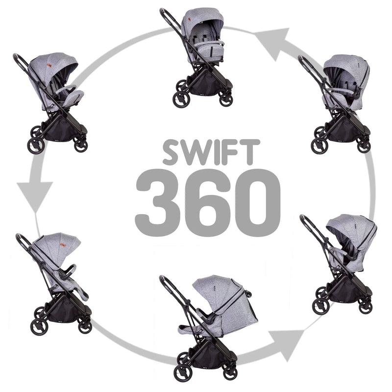 Coche Travel System Swift 360 Negro - KIDSCLUB Tienda ONLINE