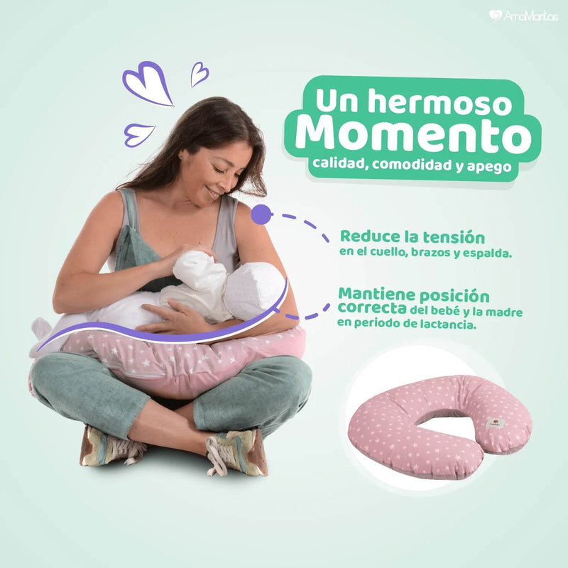 Cojín De Lactancia Palo Rosa, Amamantas - Kidsclub