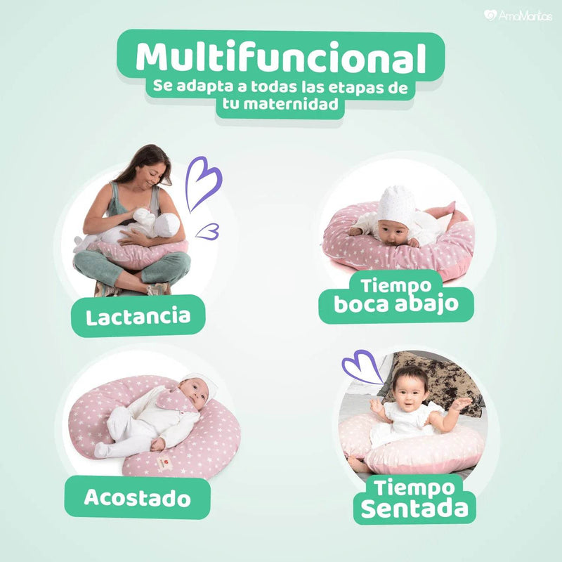 Cojín De Lactancia Palo Rosa, Amamantas - Kidsclub