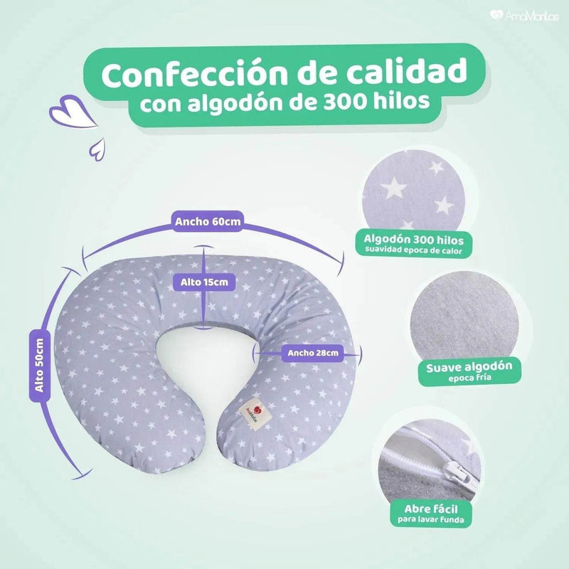 Cojín De Lactancia Palo Rosa, Amamantas - Kidsclub