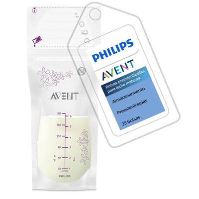 Pack Bolsas Almacenamiento Avent Leche Materna 25 Unidades (Scf603/25) - Kidsclub