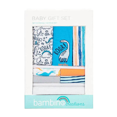 Set 12 Piezas Baby Gift Creations Dinosaurio Azul, Bambino - Kidsclub