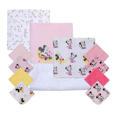 Set 12 Piezas Baby Gift Minnie Moon And Stars Rosado, Bambino - Kidsclub