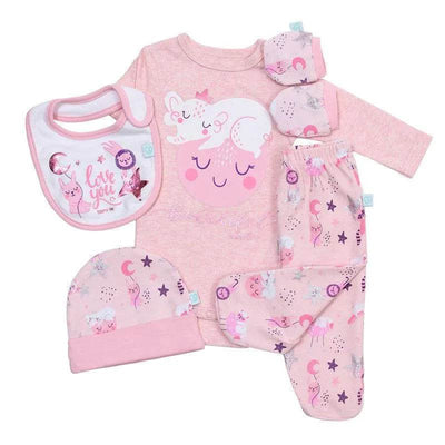 Set 5 Piezas Baby Gift Creations Animales Rosado, Bambino - Kidsclub