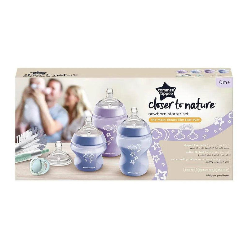 Set de inicio Closer to Nature para recién nacidos violeta, Tommee Tippee - Kidsclub
