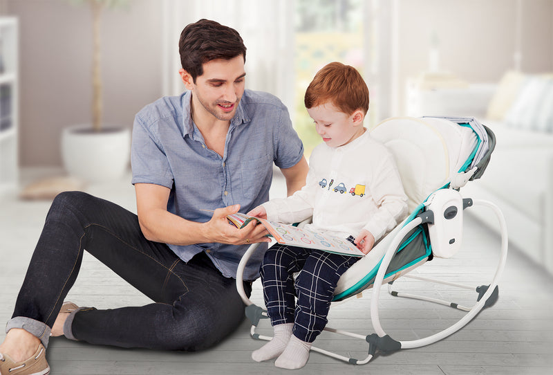 Silla Nido Mecedora 5 en 1 Rocker Verde, Infanti