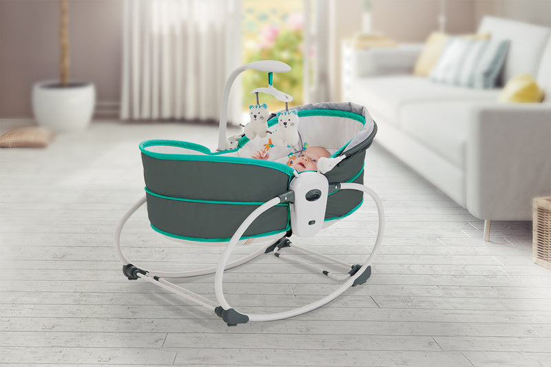 Silla Nido Mecedora 5 en 1 Rocker Verde, Infanti
