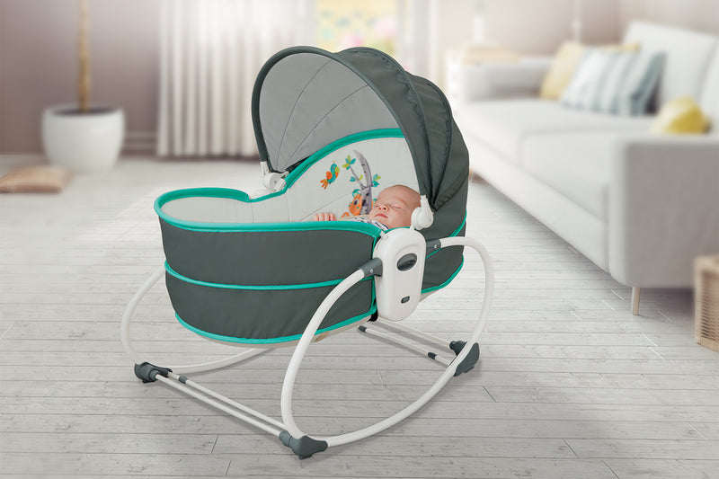 Silla Nido Mecedora 5 en 1 Rocker Verde, Infanti