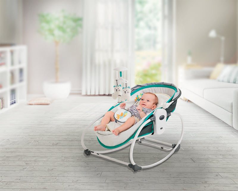 Silla Nido Mecedora 5 en 1 Rocker Verde, Infanti