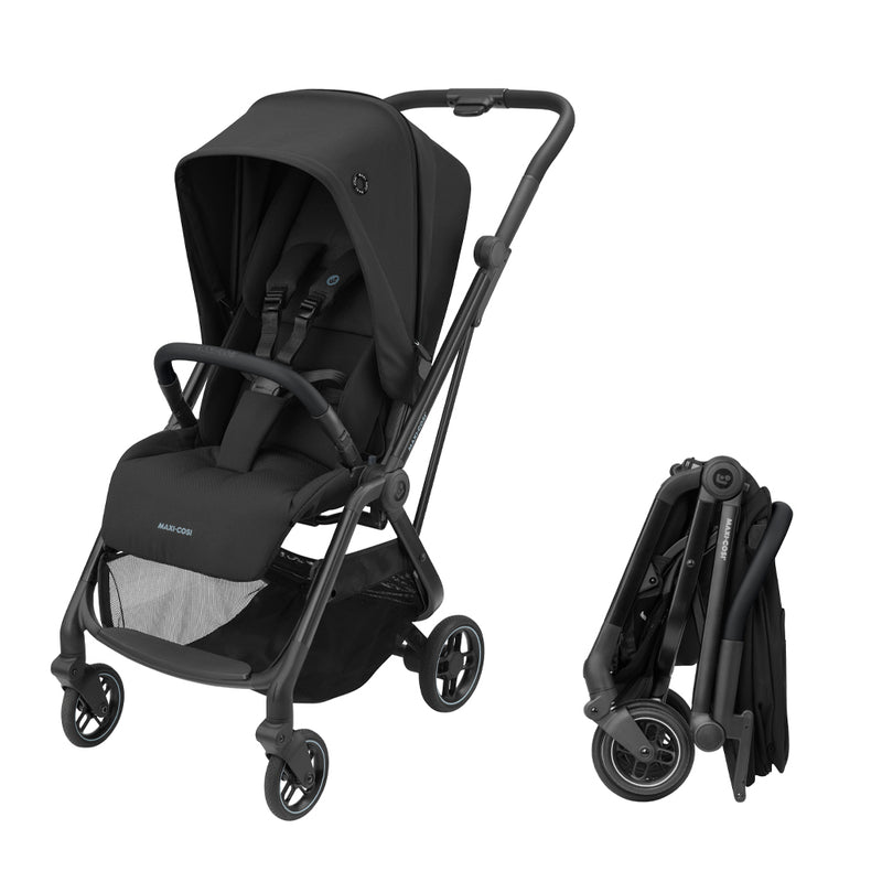 Coche Travel System Leona 2 /Cabriofix Essential Black, Maxi-Cosi