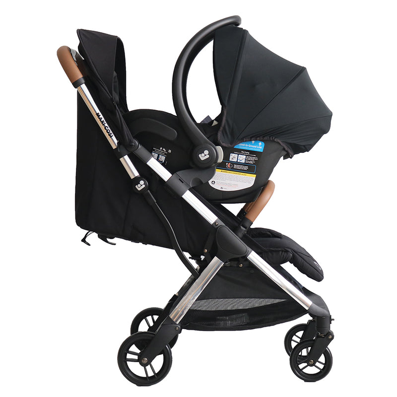 Coche travel system Eva Essentian Black, Maxi-cosi