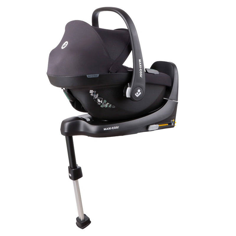 Silla Auto Nido Cabriofix Black+Familyfix S Black, Maxi-Cosi