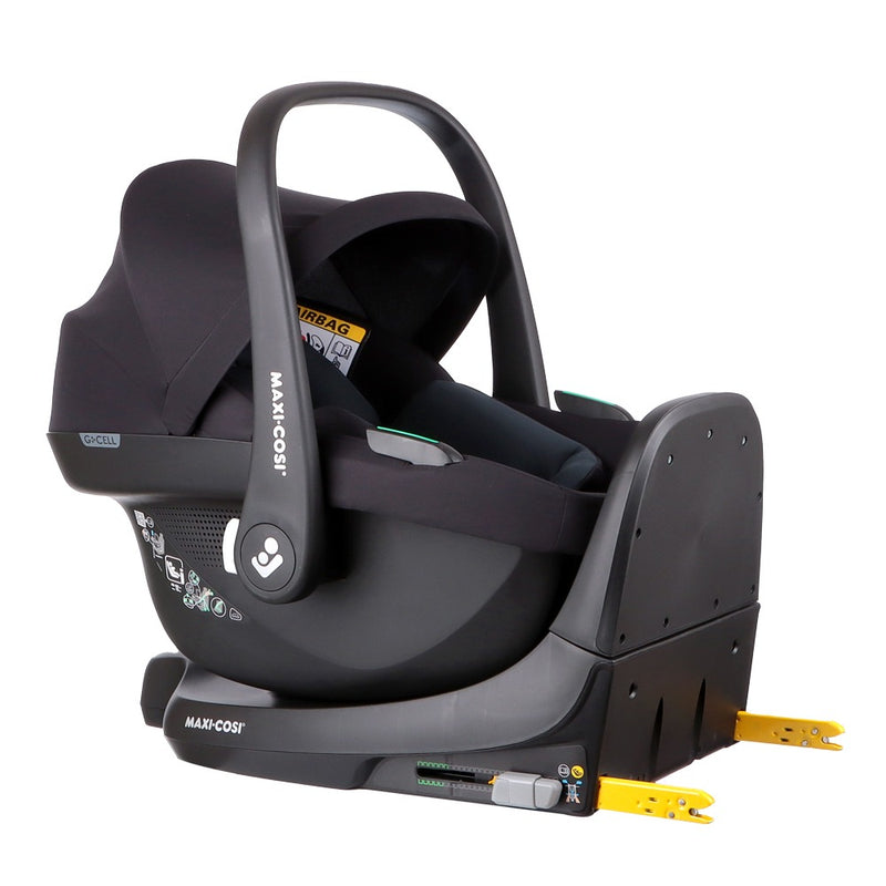 Silla Auto Nido Cabriofix Black+Familyfix S Black, Maxi-Cosi