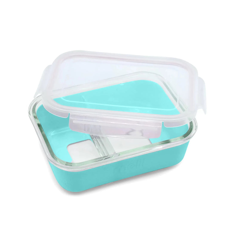 Contenedor de vidrio con tapa - 740 ml Azul, Melii