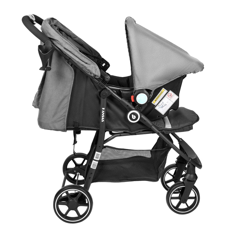 Coche Travel System Kansas RS-13551-1 Gris, Bebeglo