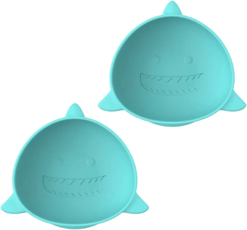 Bowls de silicona con ventosa, paquete de 2 Tiburon, Melii