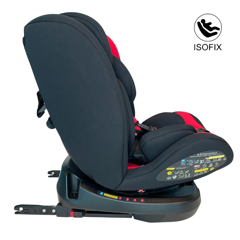 Silla De Auto Multi Etapa Isofix  RS-3840-3 Rojo, Bebeglo