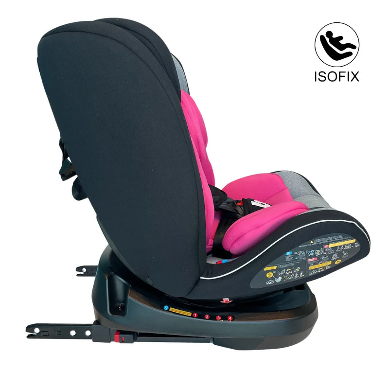 Silla De Auto Multi Etapa Isofix RS-3840-2 Fucsia,  Bebeglo