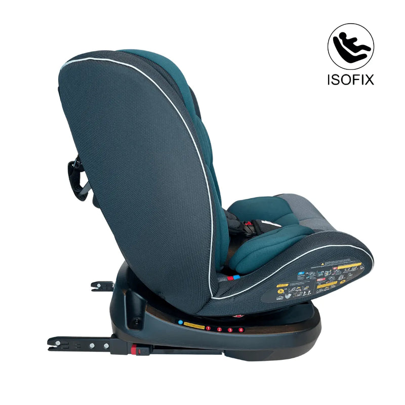 Silla De Auto Multi Etapa Isofix Bebeglo RS-3840-4 Gris Verde - Kidsclub