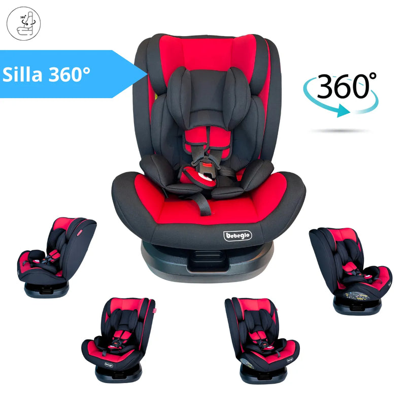Silla De Auto Multi Etapa Isofix  RS-3840-3 Rojo, Bebeglo