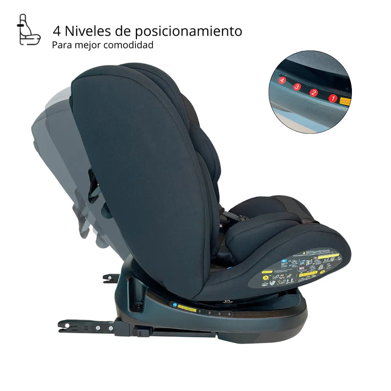 Silla De Auto Multi Etapa Isofix RS-3840-2 Fucsia,  Bebeglo