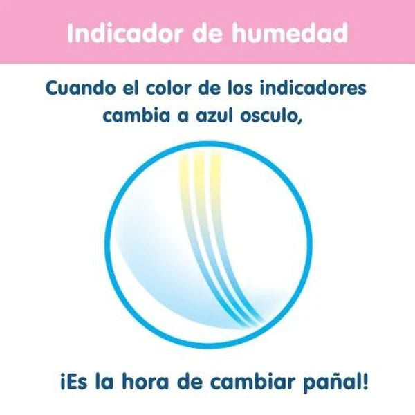 Pañales Velcro Super Jumbo Talla M 56 un, Merries